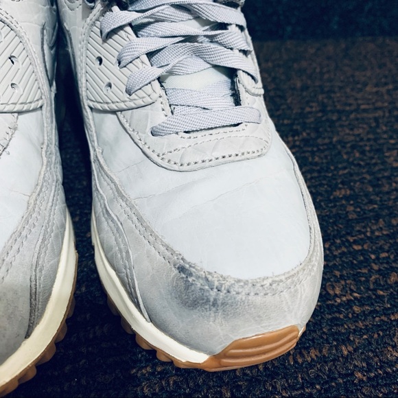(SOLD-eb) Nike Air Max 90 • Premium Wolf Grey - Picture 9 of 11